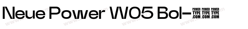 Neue Power W05 Bol字体转换